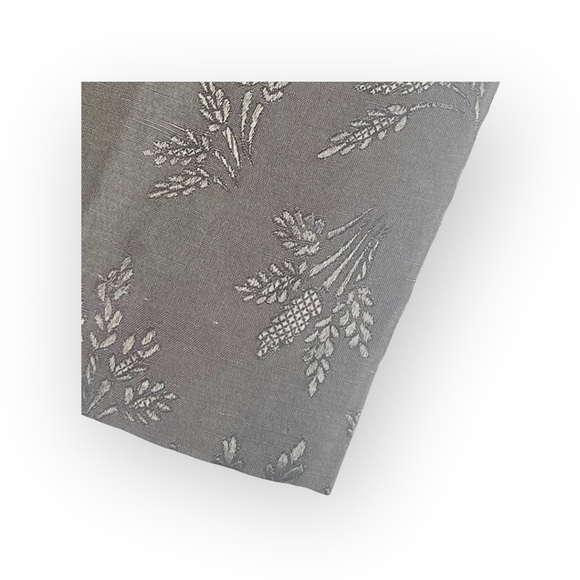 new Vince ⚘ Floral Embroidered Shimmery Silk Duponi Pant Pants ⚘ Gunmetal ⚘ Sml - Picture 13 of 16